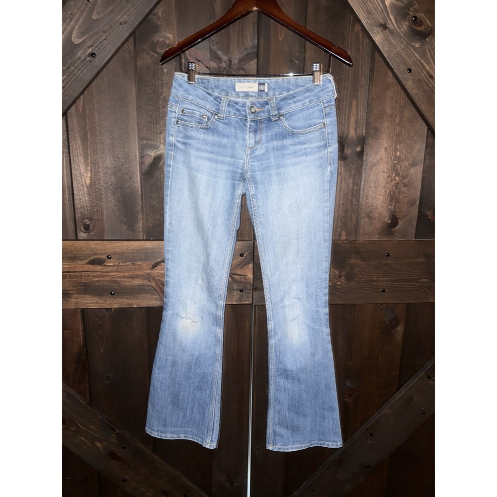 Anchor Blue‎ Est 81 Boot Daisy Stretch Denim Jeans Women's Sz 3